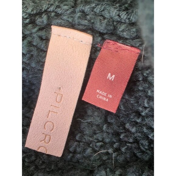 Pilcro Urban Outfitters Chunky Knit Green Sweater Women Sz M Oversize Cowl Neck - Picture 5 of 7